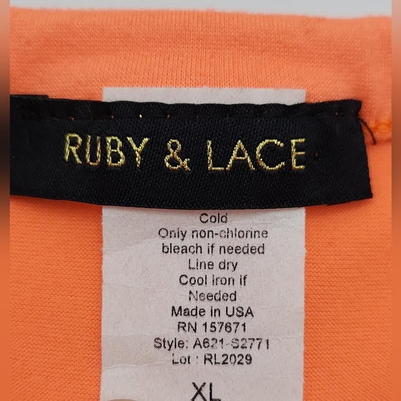 Ruby And Lace Juniors KEEP YOUR HEAD UP Tank Size XL - Picture 3 of 7